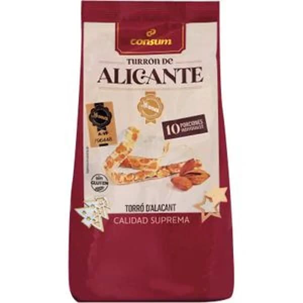 Turrón Alicante Porciones - 0.2 kg - Imagen del producto en Findit