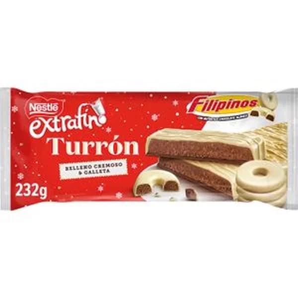 Turrón Choco Extrafino Relleno Galleta Filipinos - 0.23 kg - Imagen del producto en Findit