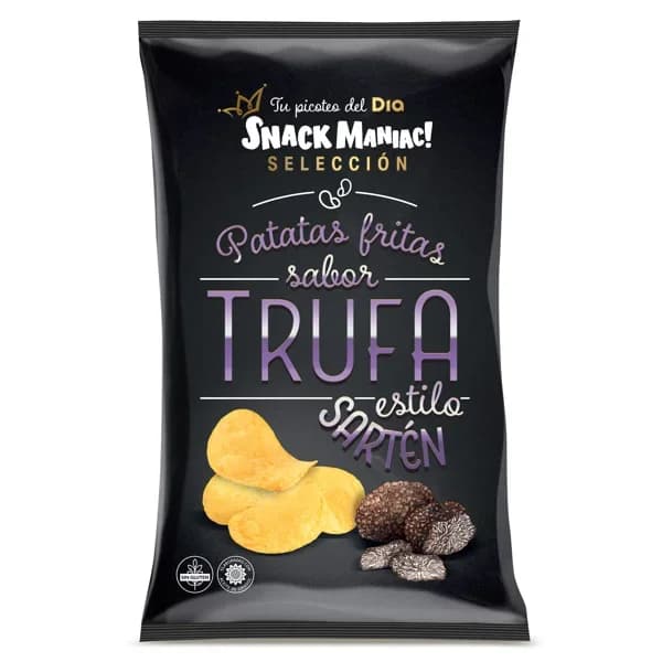 Patatas fritas sabor trufa Snack Maniac de Dia bolsa 130 g - 0.13 kg - Imagen del producto en Findit