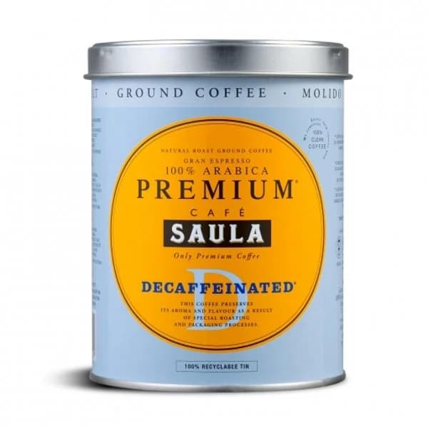 Café molido natural descafeinado Saula 250 g. - 0.25 kg - Imagen del producto en Findit