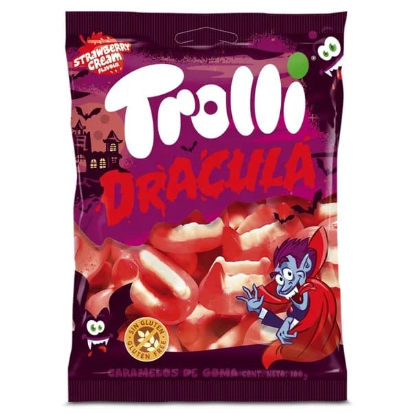 Golosinas dentadura drácula Trolli bolsa 100 g - 0.1 kg - Imagen del producto en Findit