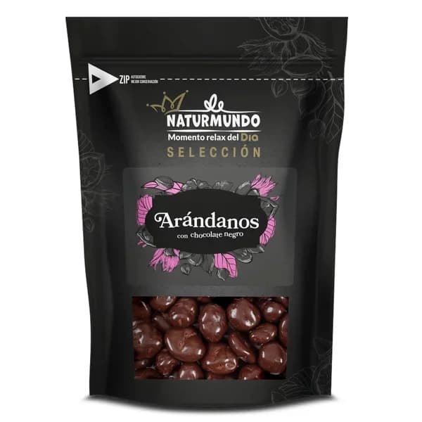 Arándanos recubiertos de chocolate negro Naturmundo de Dia bolsa 150 g - 0.15 kg - Imagen del producto en Findit