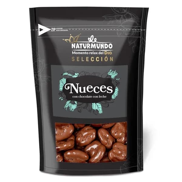 Nueces con chocolate con leche Naturmundo de Dia bolsa 150 g - 0.18 kg - Imagen del producto en Findit