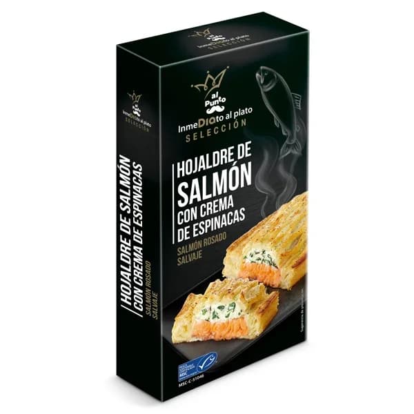 Hojaldre de salmón con crema de espinacas MSC Al Punto Dia caja 700 g - 0.7 kg - Imagen del producto en Findit