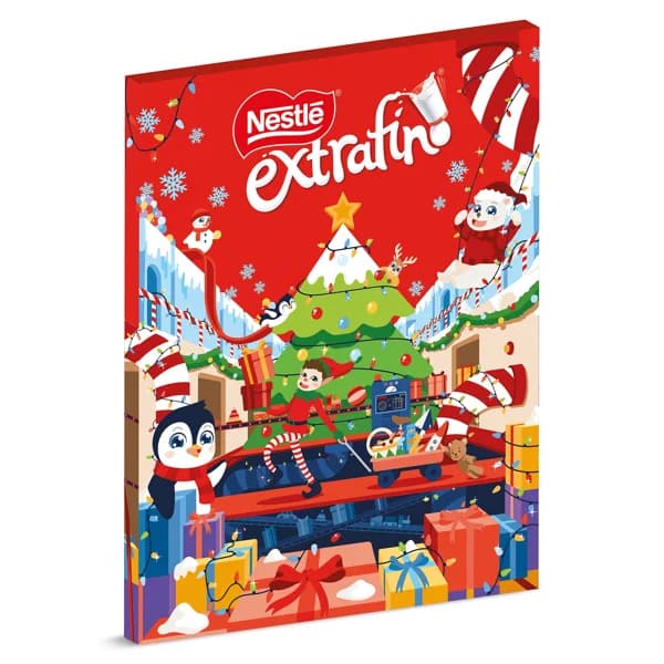 Calendario de adviento chocolate con leche Nestlé Extrafino caja 85 g - 0.14 kg - Imagen del producto en Findit