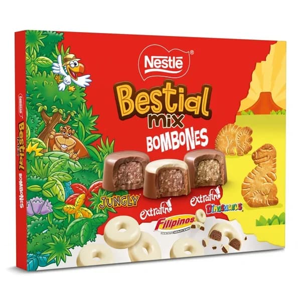 Bombones bestial mix Nestlé caja 187 g - 0.19 kg - Imagen del producto en Findit