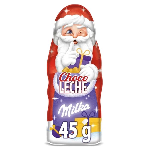 Figura de chocolate con leche Papá Noel Milka 45 g - 0.09 kg - Imagen del producto en Findit