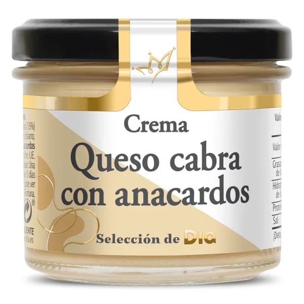 Crema de queso de cabra con anacardos Nuestra Alacena de Dia frasco 110 g - 0.11 kg - Imagen del producto en Findit