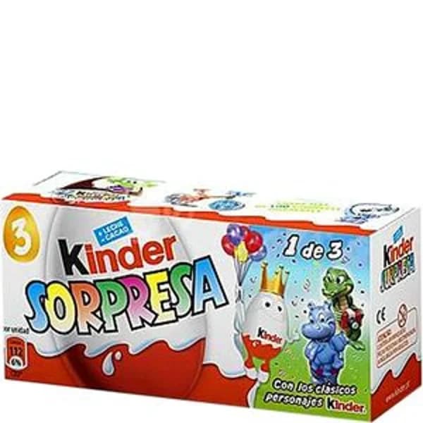 Chocolate huevo sorpresa 3 unidades - 3 ud - Imagen del producto en Findit