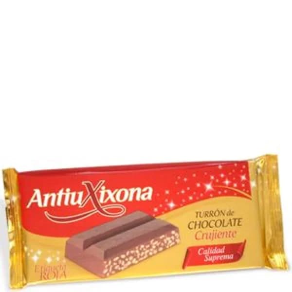 Turrón de chocolate crujiente 150 g - 0.12 kg - Imagen del producto en Findit