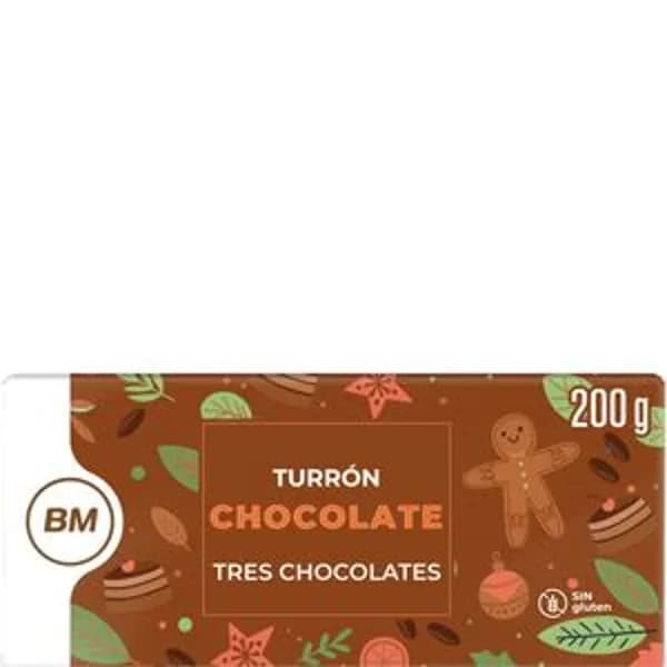 Turrón de chocolate praliné 200 g - 0.15 kg - Imagen del producto en Findit