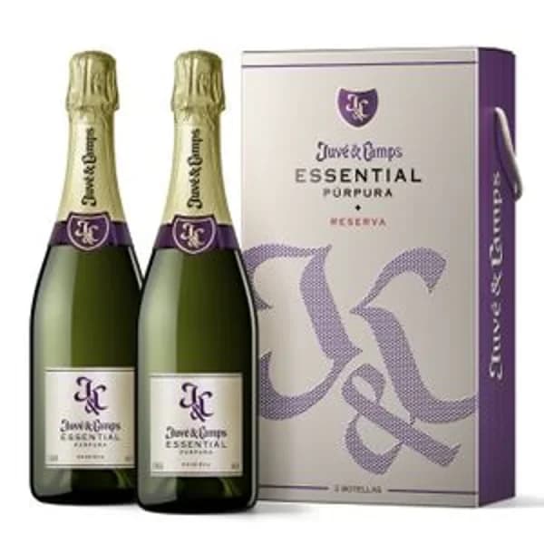 Cava Essential Púrpura 2 botellas 0,75 l - 1.5 l - Imagen del producto en Findit