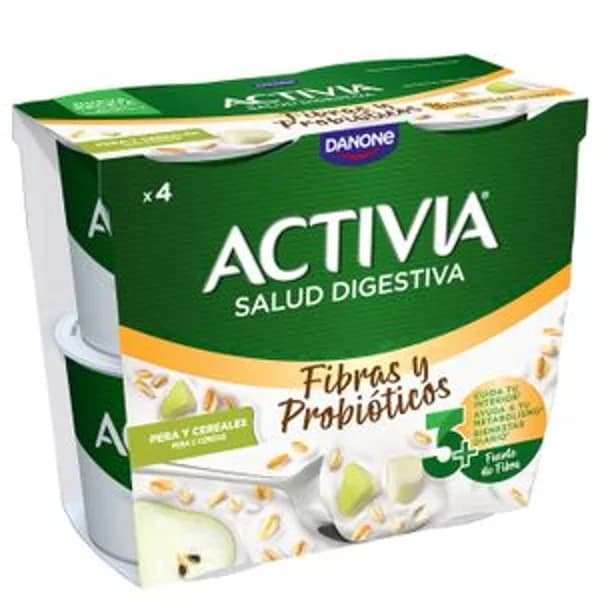 Yogur bífidus con pera y cereales 4 unidades - 0.46 kg - Imagen del producto en Findit