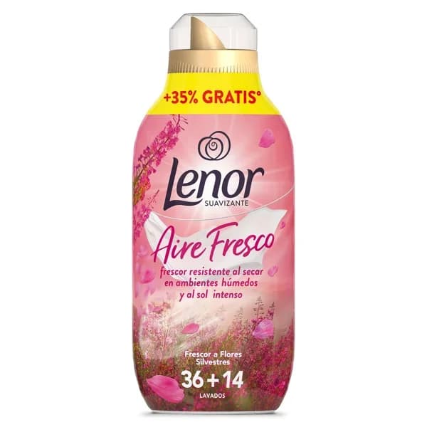 Suavizante frescor a flores silvestres aire fresco Lenor botella 50 lavados - 49.9 ud - Imagen del producto en Findit
