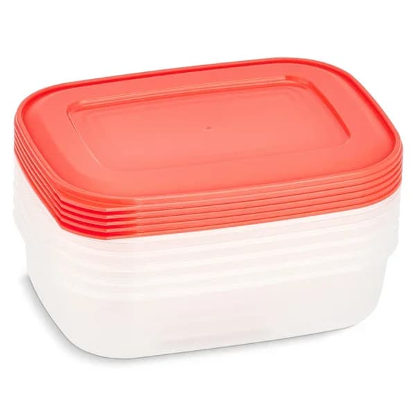 Recipientes herméticos rectangulares 1 l set Conservers bolsa 5 unidades - 4.98 ud - Imagen del producto en Findit