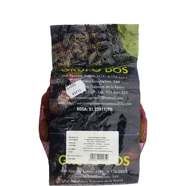 Castañas Malla - 0.5 kg - Imagen del producto en Findit