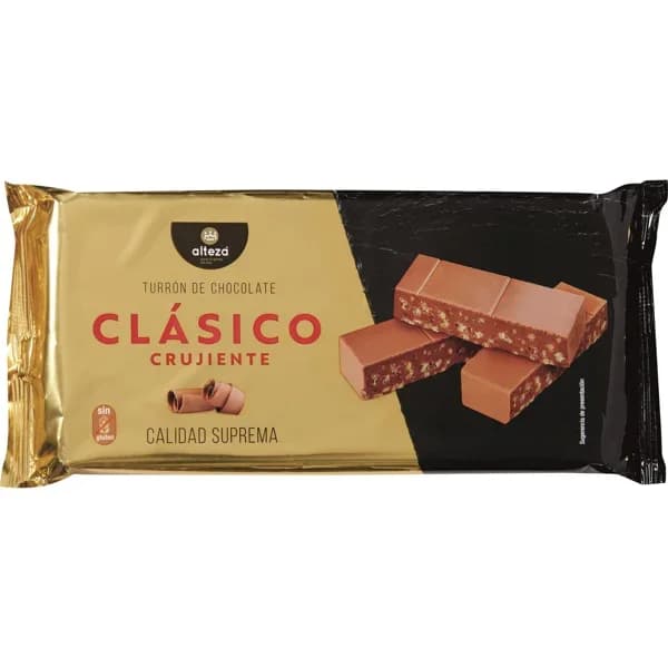 Turrón Chocolate Crujiente - 0.25 kg - Imagen del producto en Findit