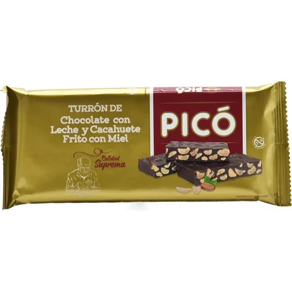 Turron Chocolate Con Cacahuete Frito Miel y Sal - 0.2 kg - Imagen del producto en Findit