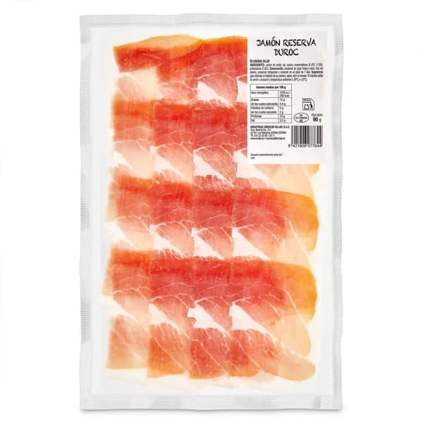 Jamón reserva duroc Villar sobre 90 g - 0.09 kg - Imagen del producto en Findit