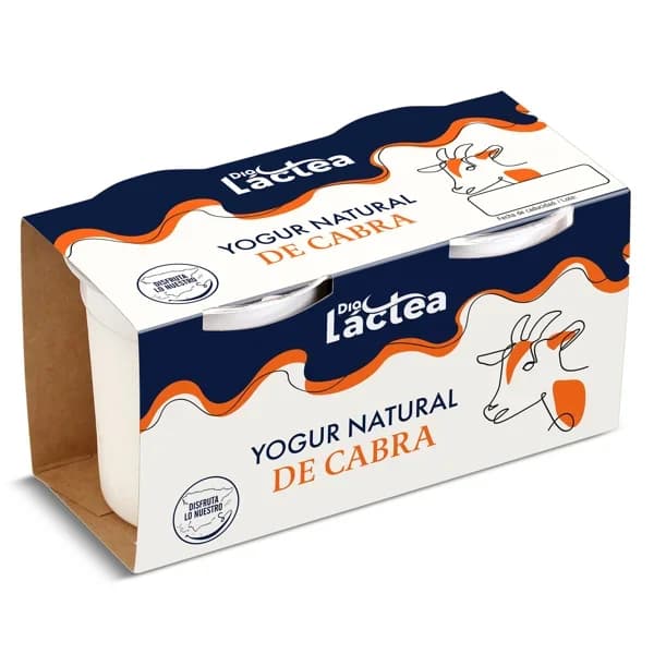 Yogur natural de cabra Dia Láctea pack 2 x 125 g - 0.25 ud - Imagen del producto en Findit