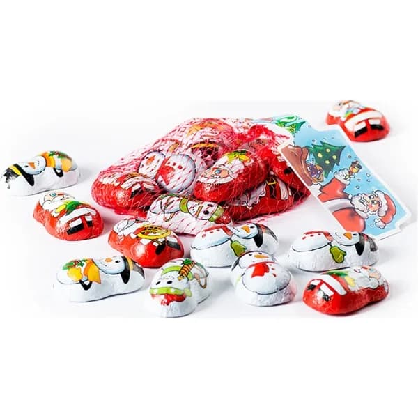 Figuras Chocolate Red Santas - 0.1 kg - Imagen del producto en Findit