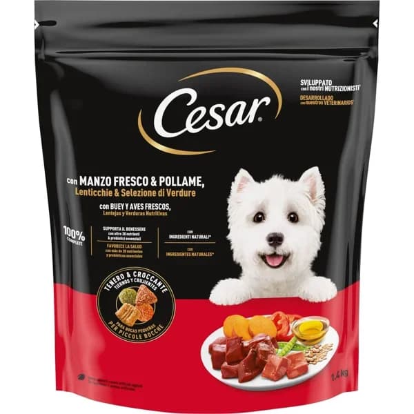 Comida Seca Perro Ternera Aves Verduras - 1.4 kg - Imagen del producto en Findit