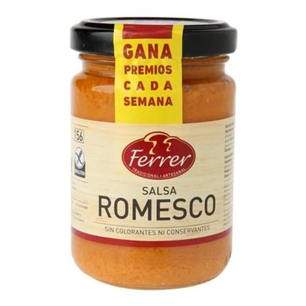 Salsa romesco FERRER, frasco 130 g - 0.14 kg - Imagen del producto en Findit
