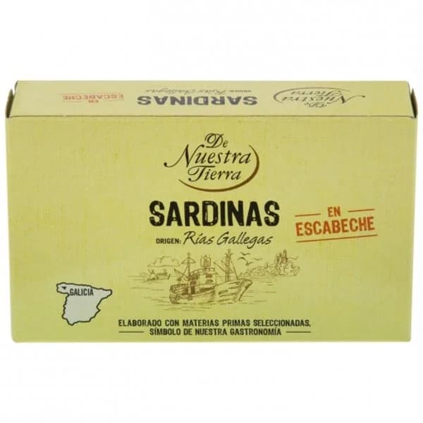 Sardinas en escabeche De Nuestra Tierra 80 g. - 0.08 kg - Imagen del producto en Findit