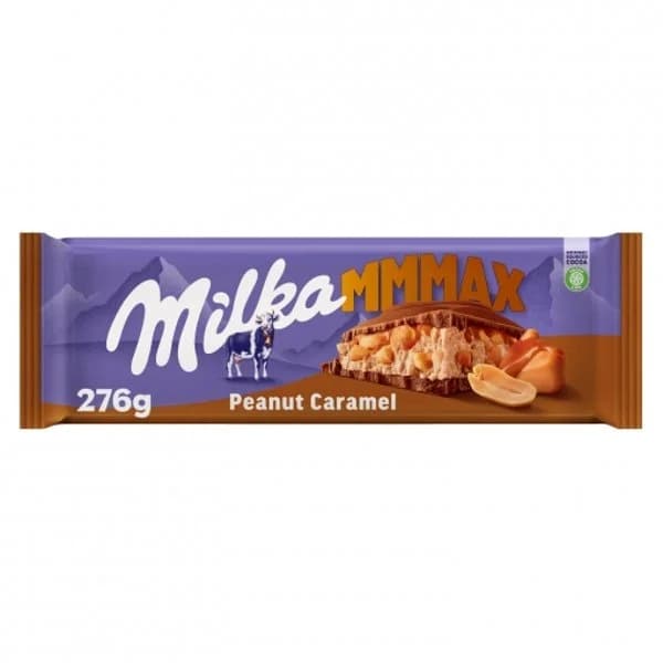 Chocolate con leche relleno de caramelo y cacahuetes Milka 276 g. - 0.28 kg - Imagen del producto en Findit