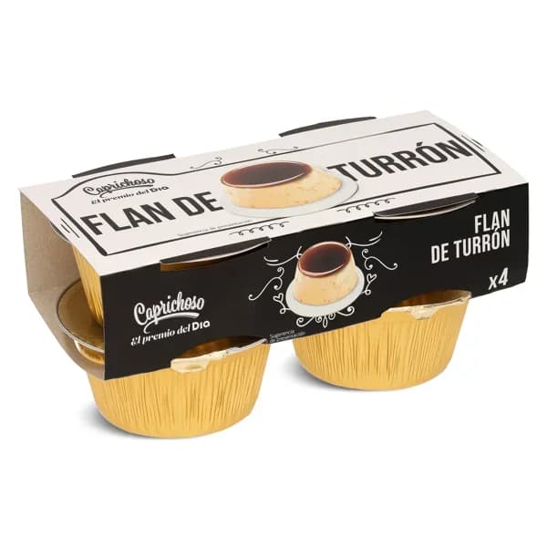 Flan de turrón Caprichoso Dia pack 4 x 100 g - 0.4 kg - Imagen del producto en Findit