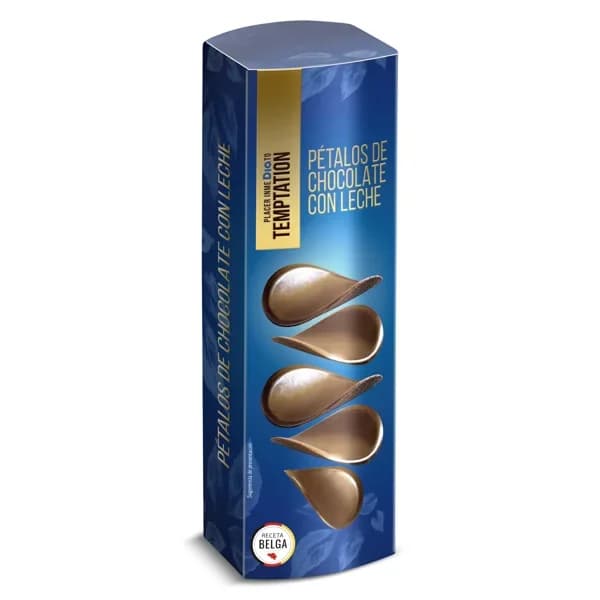 Pétalos de chocolate con leche Temptation de Dia caja 150 g - 0.15 kg - Imagen del producto en Findit