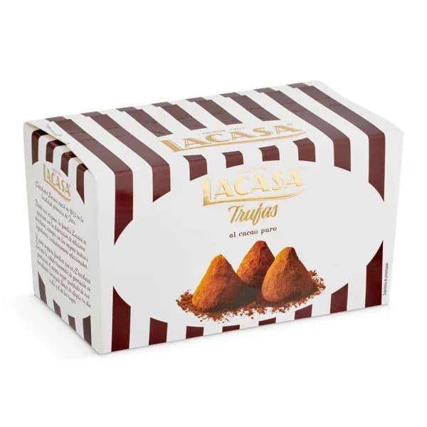 Trufas al cacao puro Lacasa caja 85 g - 0.09 kg - Imagen del producto en Findit