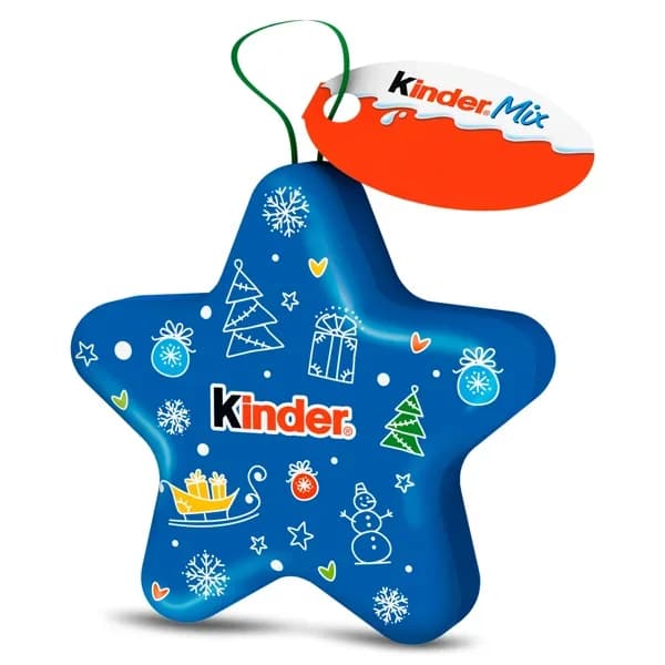 Surtido de chocolatinas Navidad Kinder lata 34 g - 0.06 kg - Imagen del producto en Findit