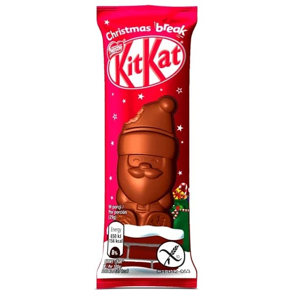 Chocolatina santa Kit Kat bolsa 29 g - 0.05 kg - Imagen del producto en Findit