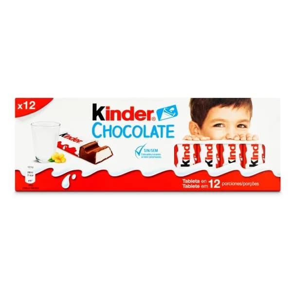 Barritas de chocolate con leche Kinder caja 150 g - 0.15 kg - Imagen del producto en Findit