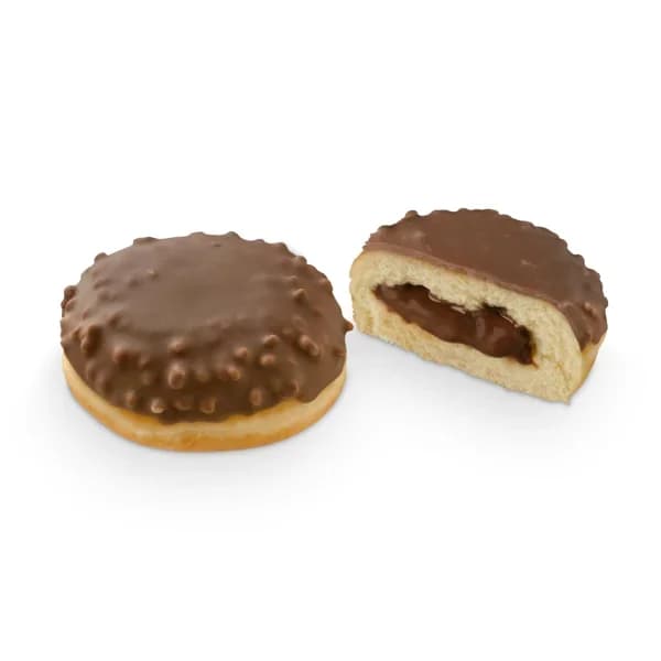 Berlina con cobertura de cacao crunch rellena de crema de cacao - 0.1 kg - Imagen del producto en Findit