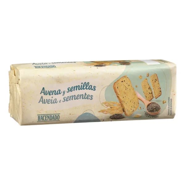 Galletas con avena y semillas Hacendado - 0.2 kg - Imagen del producto en Findit