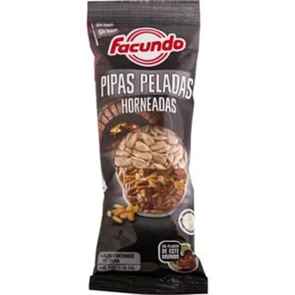 Pipas Facundo peladas horneadas 85 g - 0.09 kg - Imagen del producto en Findit