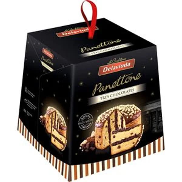 Panettone tres chocolates 750 g - 0.75 ud - Imagen del producto en Findit