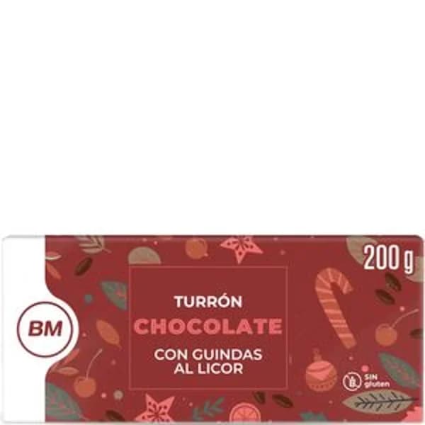 Turrón trufado con guindas 200 g - 0.15 kg - Imagen del producto en Findit