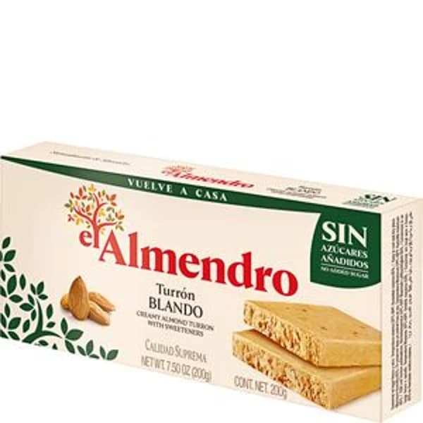 Turrón blando sin azúcar 200 g - 0.2 kg - Imagen del producto en Findit