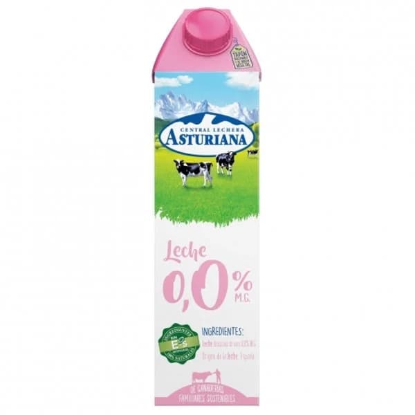 Leche desnatada Central Lechera Asturiana brik 1 l. - 1 l - Imagen del producto en Findit