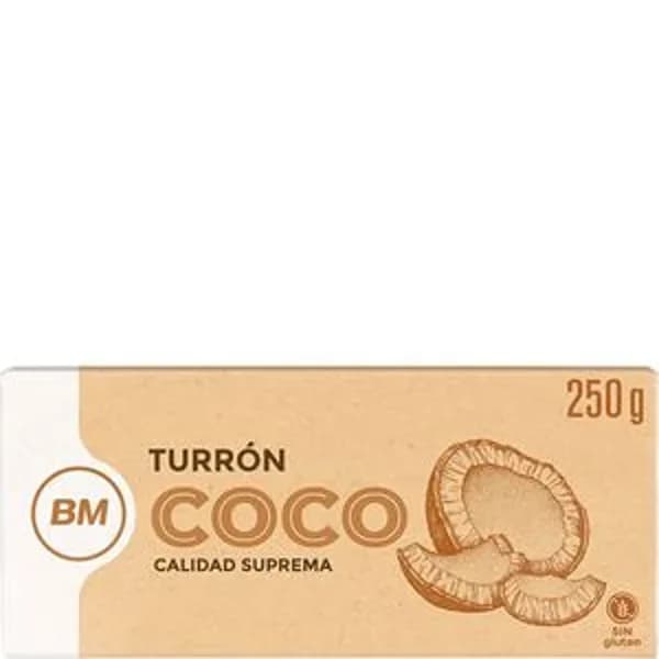 Turrón de coco 250 g - 0.25 kg - Imagen del producto en Findit
