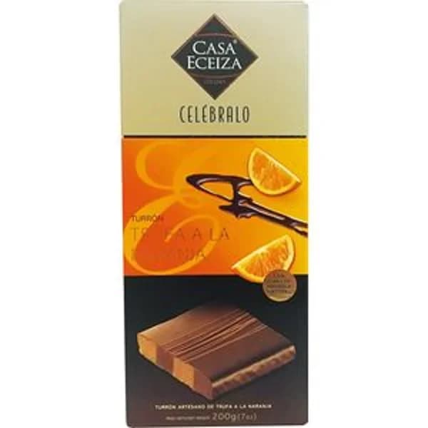 Turrón con trufa y naranja 200 g - 0.2 kg - Imagen del producto en Findit