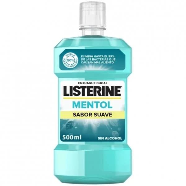 Enjuague bucal Listerine botella 500 ml - 0.5 l - Imagen del producto en Findit