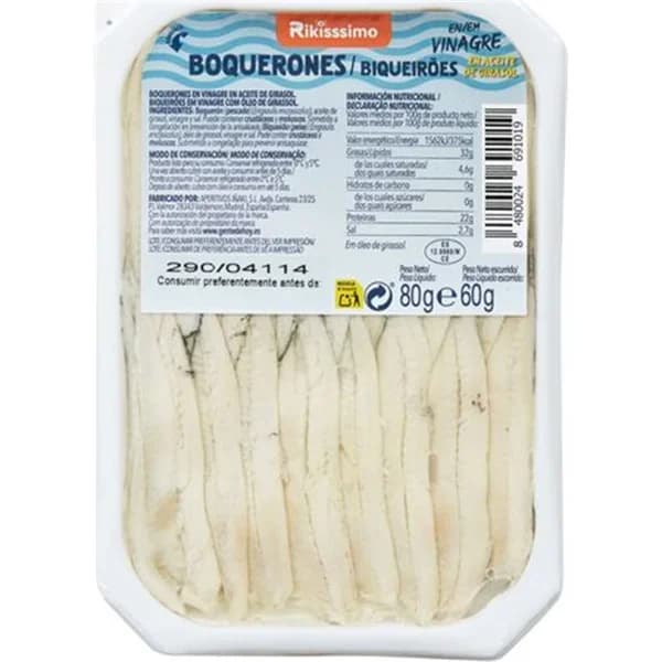 Boqueron en Vinagre - 0.06 kg - Imagen del producto en Findit