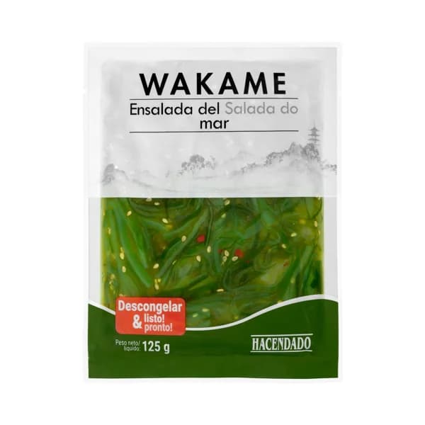 Wakame ensalada de alga marina Hacendado congelada - 0.13 kg - Imagen del producto en Findit