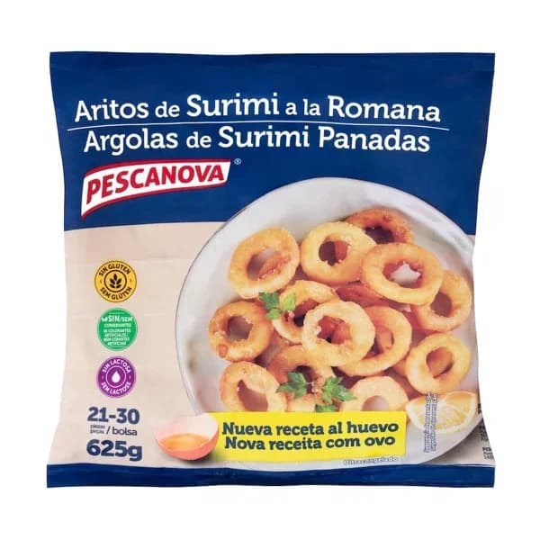 Aritos de surimi a la romana Hacendado ultracongelados - 0.6 kg - Imagen del producto en Findit