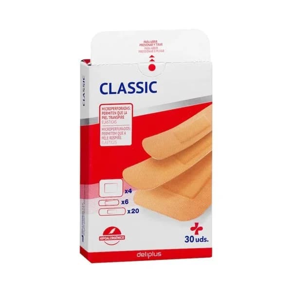 Tiras adhesivas protectoras Classic color beige Deliplus surtidas  elásticas y transpirables - 29.69 ud - Imagen del producto en Findit