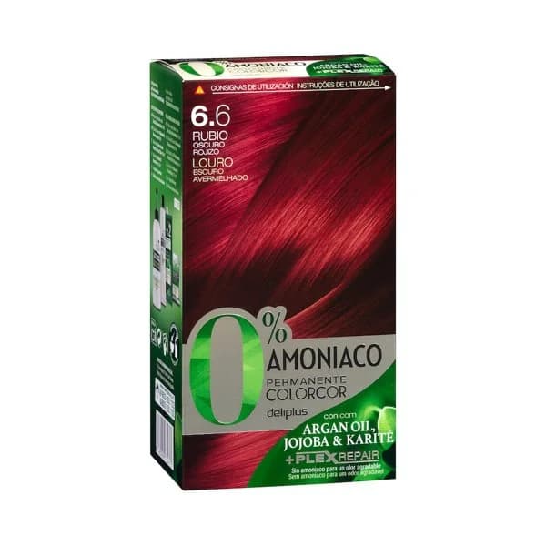 Coloración permanente 6.6 rubio oscuro rojizo Deliplus 0% amoníaco - 1 ud - Imagen del producto en Findit